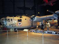 The B-24D on display flew combat missions from North Africa in 1943-1944 with the 512th Bomb Squadron. It was flown to the museum in May 1959. It is the same type airplane as the  B-24D that disappeared on a mission from North Africa in April 1943 and was found in the Libyan Desert in May 1959. : 2009-11-04 USA Air Force Museum