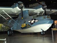 The Brazilian Air Force operated this Catalina in a variety of roles in the Amazon Basin until 1981. It was flown to the museum in 1984 and restored and painted as an OA-10A assigned to the 2nd Emergency Rescue Squadron in the Pacific Theatre during WWII. : 2009-11-04 USA Air Force Museum