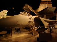 F-15Cs conducted counter-air operations during the first Iraq War. They escorted strike aircraft over long distances and were used to search out and attack "Scud" ballistic missile launchers.The F-15A on display  was delivered to the 27th Tactical Fighter Squadron at Langley AFB, Virginia in 1980 and is painted in the colours of that squadron. : 2009-11-04 USA Air Force Museum