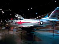 North American delivered 2,506 F-86Ds before production ended in September 1953. Although the USAF had phased out its F-86D by June 1961, Japan and other nations continued flying them. The aircraft on display came to the museum in August 1957. It is marked as an F-86D assigned to the 97th Fighter Interceptor Squadron at Wright-Patterson AFB, Ohio, during the mid-1950s. : 2009-11-04 USA Air Force Museum