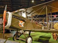 The DE HAVILLAND  DH-4 was used by the U.S. Army Air Service both during and following World War I.  When the United States entered WWI in April 1917  it had only 132 aircraft, all obsolete. Modeled from a combat tested British De Havilland design, the DH-4 was the only U.S. built aircraft to see combat during WWI. With inadequate funding to buy new aircraft, the newly created U.S. Army Air Service continued to use the DH-4 in a number of roles during the lean years following the war. By the time it was finally retired from service in 1932, the DH-4 had been developed into over 60 variants. : 2009-11-04 USA Air Force Museum