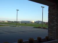 The museum from the driveway of my hotel. : 2009-11-04 USA Air Force Museum