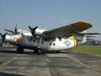 The aircraft on display is painted to represent the YC-125B used for cold weather testing based at Wright-Patterson Air Force Base  in 1950. It was placed on display in 1995. : 2009-11-04 USA Air Force Museum