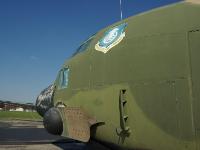 Twenty-eight C-130s were converted to side-firing gunships, primarily for night attacks against ground targets. This AC-130A was modified at Wright-Patterson AFB as the prototype for the gunship version and was initially equipped with four 20mm and four 7.62mm multi-barrel guns, a searchlight and target sensors. : 2009-11-04 USA Air Force Museum