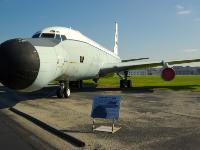 BOEING EC-135E ARIA.  During the early 1960s, NASA and the Department of Defense needed a mobile tracking and telemetry platform to support the Apollo space program and other unmanned space flight operations. Eight Boeing C-135 Stratolifter cargo aircraft were modified as Apollo/Range Instrumentation Aircraft (A/RIA). The A/RIA remained in service until the end of the Apollo program in 1972. : 2009-11-04 USA Air Force Museum