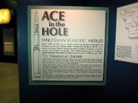 President John F. Kennedy called the powerful new Minuteman his "ace in the hole" because it was the first U.S. underground silo-launched missile. Solid-fuel Minuteman missiles were simpler to maintain and easier to mass produce than liquid-fuel rockets. One thousand were in service by the end of 1967. : 2009-11-04 USA Air Force Museum