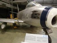 More than 5,500 F-86s were built in the United States and Canada. Air forces of 20 other nations, including West Germany, Japan, Spain, Great Britain and Australia, also operated the Sabre. The F-86A on display was flown to the museum in 1961. : 2009-11-04 USA Air Force Museum