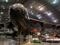 The mighty BOEING  B52-D STRATOFORTRESS, 50 years old and still in service. Nearly 750 were built before production ended in October 1962 and, of these,  170 were B-52Ds.  The aircraft on display saw extensive service in Southeast Asia and was severely damaged by a surface-to-air missile on April 9, 1972. : 2009-11-04 USA Air Force Museum