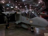 The NORTH AMERICAN ROCKWELL  OV-10A BRONCO was a twin-turboprop short takeoff and landing aircraft used by the USAF, Navy and Marines. The aircraft on display came to the museum in October 1991 and is painted as it appeared when it served in Southeast Asia. : 2009-11-04 USA Air Force Museum