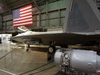 This aircraft was assigned to the 412th Test Wing at Edwards Air Force Base, California and it made its first flight on March 6, 2000. After completing its phase in the test program, it came to the museum in January 2007. It is painted to represent an F-22A flown by the 1st Fighter Wing at Langley Air Force Base, Va. : 2009-11-04 USA Air Force Museum