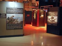 This exhibit called ""On the Other Side of the Lens...Military Photographers in Action" is  in the Hall of Honor at the museum which is located on the southern side in front of the Early Years Gallery. : 2009-11-04 USA Air Force Museum