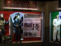 This exhibit describes the dress and equipment used by Luftwaffe pilots in WWII. The exhibit is located in the Air Power Gallery WWII near the Japanese Zero. : 2009-11-04 USA Air Force Museum