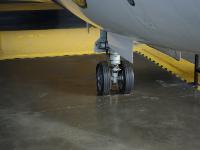 I took this photo for Jenni thinking that she would be interested &#151; but she wasn't. The tyres have chines on them to deflect snow and water as the aircraft takes off or lands. : 2009-11-04 USA Air Force Museum