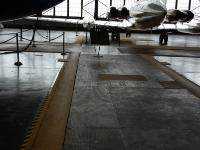 When this was an operational hangar, these iron plates were connected to scales that weighed aircraft. : 2009-11-04 USA Air Force Museum