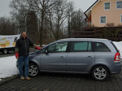 Our rental car for the period, an Opel Zafiri.