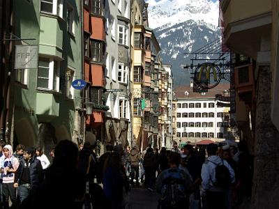 We do a day trip to Innsbruck, 60 kms from where we are staying.