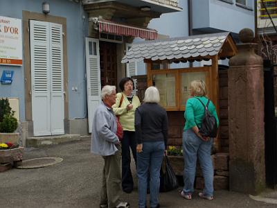 We stop for lunch in Orbey, Alsace.