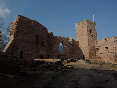 Ruins of the Wangenbourg castle.