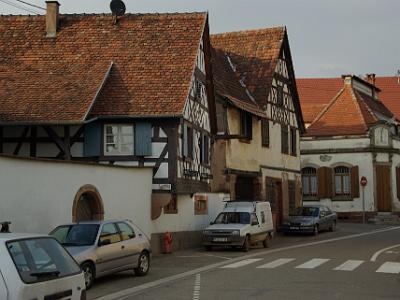 Friday 2009-04-03 &nbsp;&nbsp;&nbsp;  Walking tour of Romanswiller  Some of these buildings are about 1300 years old.