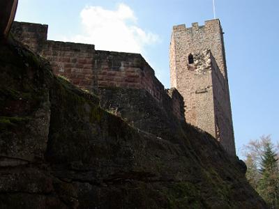 Saturday 2009-04-04 &nbsp;&nbsp;&nbsp;  Wangenbourg Castle  The Lords de Wangen built the castle on the site of an older castle in the 12th century, the history of which has been lost. The fortress is mentioned in writings for the first time in 1357.