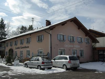 Thursday 2009-03-26  &nbsp;&nbsp;&nbsp; Buching Germany   Our accommodation for the next two nights, the Gasthof Geiselstein. It was inexpensive by European standards at only €60 a night including a very generous breakfast.