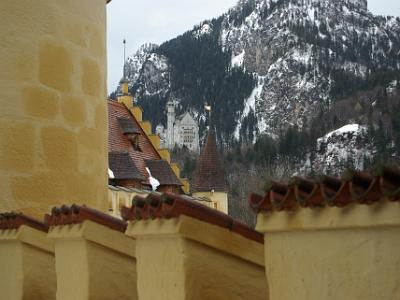 Friday 2009-03-27 &nbsp;&nbsp;&nbsp;   Schloß Hohenschwangau   When Ludwig became king, he commissioned the building of Neuschwanstein. Ludwig watched its construction from his bedroom for 17 years via a telescope.