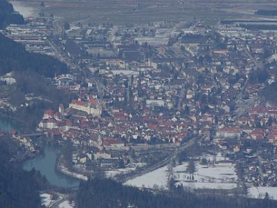 Saturday 2009-03-28 &nbsp;&nbsp;&nbsp;  at the top of Tegelberg Mountain  In 1837 the former abbey church was transferred as a gift to the parish of Füssen and in 1909 Füssen acquired the rest of the estate.  The north wing was used as the town hall. In the south wing the Füssen Town Museum is now located, with displays of the town's history and of the traditional manufacture of lutes and violins in Füssen.