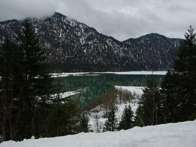 Monday 2009-03-30&nbsp;&nbsp;&nbsp;   Sylvensteinsee   The Isar opens up into the Sylvensteinsee.