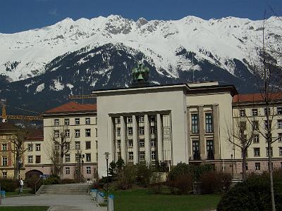 Wednesday 2009-04-01 &nbsp;&nbsp;&nbsp;  Innsbruck Austria   In 1938 Germany annexed Austria in the Anschluss. Between 1943 and April 1945, Innsbruck experienced 21 bomb attacks and suffered heavy damage.