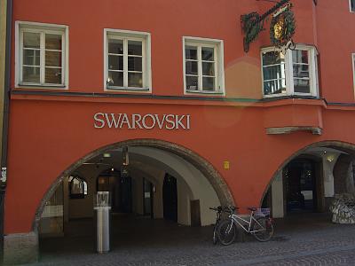 Wednesday 2009-04-01&nbsp;&nbsp;&nbsp;    Herzog Friedrich Straße Innsbruck Austria   Jenni and Bonnie spent considerable time in this Swarovski outlet. There is also a Swarovski Crystal Worlds at the eastern end of the city where you can "Immerse yourself in a glittering cosmos of crystalline dreams."