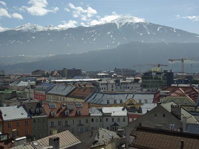 Wednesday 2009-04-01  &nbsp;&nbsp;&nbsp; City Tower Innsbruck Austria   Patscherkofel (with the building on its peak)  is a mountain and ski area;  elevation 7639 feet above sea level. During the 1964 and 1976 Winter Olympics, the mountain was the venue of the men's downhill race.