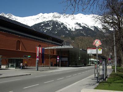 Wednesday 2009-04-01&nbsp;&nbsp;&nbsp;    Rennweg Innsbruck Austria   The congress was built in 1629-32 by Archduke Leopold V and was the first free-standing opera house north of the Alps.  It was destroyed in WWII but its remains were used to create a modern Congress and Events Centre in 1973.