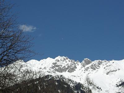 Wednesday 2009-04-01 &nbsp;&nbsp;&nbsp;  Hafelekar  Innsbruck Austria   Stage 1 of getting to the top is via a funicular railway nearly 100 years old.  Then a cablecar takes you up to Seegrube (the second stage), and another cablecar takes you to the Hafelelar, one of the highest points of the Nordkette Range (the southernmost ridge of the Karwendel Mountains).