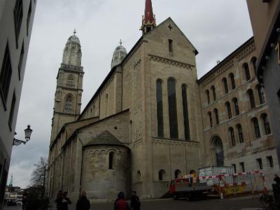 Wednesday 2009-03-25 &nbsp;&nbsp;Zurich Switzerland  In the 3rd century,    Felix and Regula    were  members of a Christian Roman legion that was to be executed en masse in southwest Switzerland. They fled with Exuperantius, their servant,  and got to Zürich before being tried and sentenced to death.