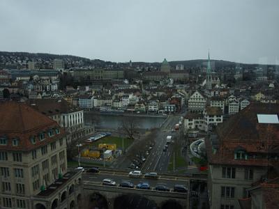 Wednesday 2009-03-25 &nbsp;&nbsp;Zurich Switzerland  We're on the western side looking east and that's the university again.  The building with the dome is the famed    ETH Zurich    where Einstein enrolled in 1896 for his undergraduate degree.  University alumni have been awarded 31 Nobel Prizes including Einstein's in 1921.