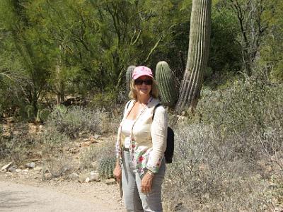 Sunday 2009-03-22&nbsp;&nbsp;   Arizona-Sonora Desert Museum  Jenni in the desert garden. The weather was very pleasant today with not too much wind.