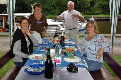 Sunday 13 June, 2010  As surprises go, this was as good as it gets: fine dining by the water's edge in Moselle, France.