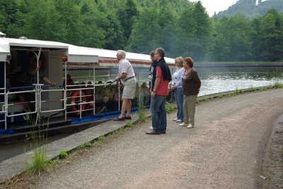 Sunday 13 June, 2010  Another surprise awaited us. Freddie has a friend who operates a tour boat ride up and down the inclinator. He arranged for his friend to make an unscheduled stop to pick us up.