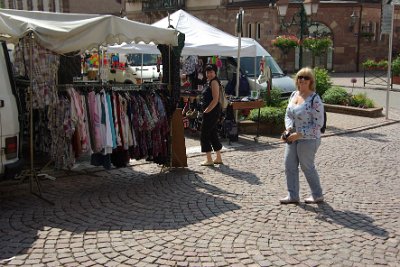 Monday 14 June, 2010  There is a village near Romanswiller called Wassellone and they were having a markets day. The three of us headed there after breakfast to have a wander around. : 2010-06-14 Strasbourg