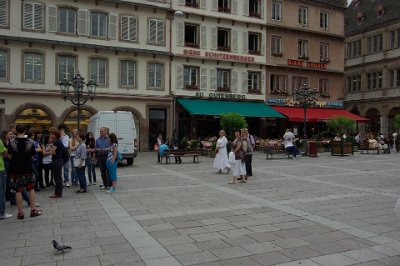 Monday 14 June, 2010   Gutenberg moved to Strasbourg from Germany in 1440 where he perfected the printing process and in 1455 he produced the    Gutenberg bible  . : 2010-06-14 Strasbourg