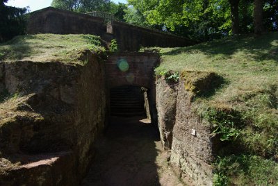 Wednesday 7 July, 2010 &nbsp;   The stairs are centuries old and lead to the ruins of the Benedictine Abbey and Meisenbacher Schlossel : 2010-07-02 JGR EAGLES NEST