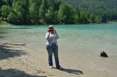 Friday 25  June, 2010  The water is not only a beautiful blue-green, but it is also very clear. : 2010-06-25 Mittenvald