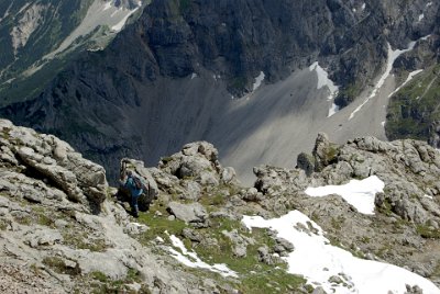 Friday 25  June, 2010  Hiking through the Karwendel is a very popular summer activity. The trails are all marked and signposted with a degree of difficulty. : 2010-06-25 Mittenvald