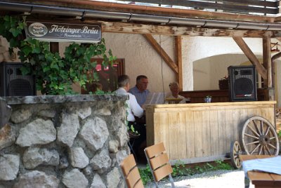 Sunday 27  June, 2010  This group played very soft Bavarian music - not Oompah - Oompah stuff for the tourists. : 2010-06-27 Rolf & Maria