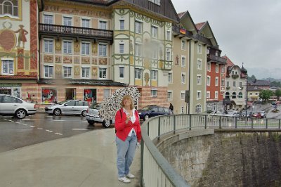 Saturday 19 June, 2010  We are about to cross the     Isar River   . Its source is in the Karwendel range of the Alps in Tyrol;  it enters Germany near Mittenwald, and flows through Bad Tölz, Munich, and Landshut before reaching the Danube near Deggendorf. : 2010-06-19 Bad Tolz