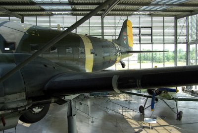 Wednesday 30  June, 2010 Douglas DC-3 (C-47 D Dakota)  This aircraft was first flown by the British Royal Air Force before serving the West German air force as a passenger and transport aircraft until 1967. : 2010-06-30 air museum