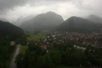 Sunday 20 June, 2010  The peaks of these mountains form the German-Austrian border. : 2010-06-20 mittenwald