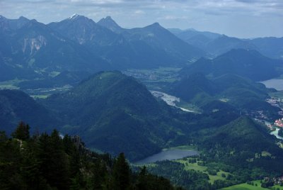 Wednesday 23  June, 2010  The little town in the valley is Vils in the Austrian district of Reutte, Tyrol. : 2006-06-23 Bavarian Alps