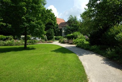 . Saturday 26  June, 2010  The path leads to the Rose Garden and the Franciscan Monastery beyond. : 2010-06-26 day of rest