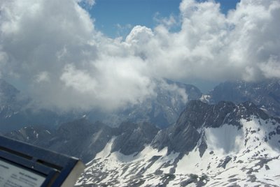 Monday 28  June, 2010  At the end of the 20th century the  Southern Schneeferner glacier had split into southeastern and northwestern parts, which later divided into a large sheet of ice and several smaller fields. These remnants can no longer be described as a glacier and they may melt completely within a few years. : 2010-06-28 sugspitze